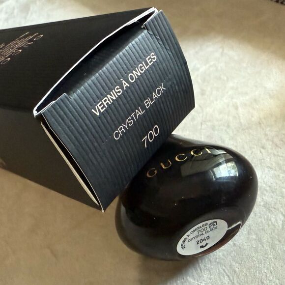 GUCCI VernisâĂ Ongles Nail Polish 700 Crystal Black â High-Shine Gloss - Picture 4 of 17